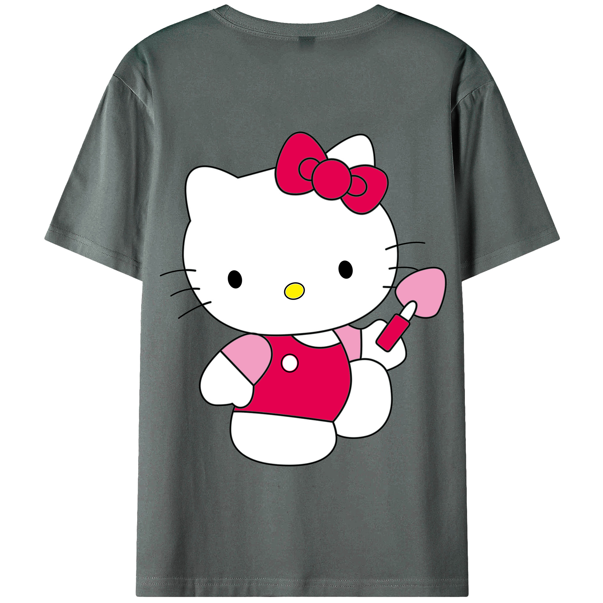 （画像用） Hello Kitty ハローキティ 綿100％半袖Tシャツ（背面プリント）